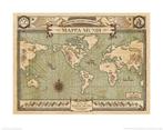 Kunstdruk Fantastic Beasts Mappa Mundi 50x40cm, Verzenden, Nieuw