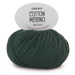 DROPS Cotton Merino Uni Colour - 22 donkergroen - Wol/Kato, Hobby en Vrije tijd, Breien en Haken, Ophalen of Verzenden, Nieuw