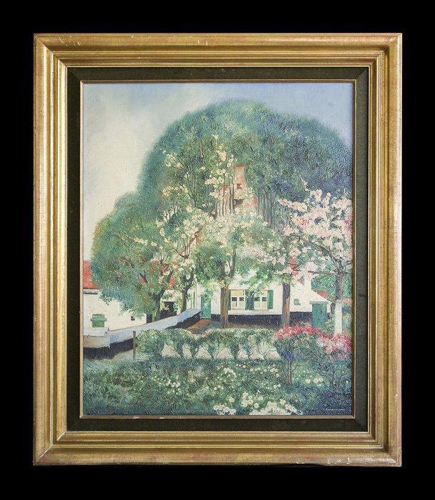 Maurice Langaskens (1884-1946) - Le printemps, Antiek en Kunst, Kunst | Schilderijen | Klassiek