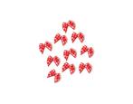 Strikje ruit rood wit (10 stuks), Ophalen of Verzenden, Nieuw