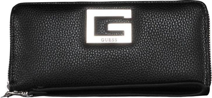 Guess - Brightside Slg Lrg Zip Around - Zwart - Vrouwen, Sieraden, Tassen en Uiterlijk, Portemonnees, Verzenden