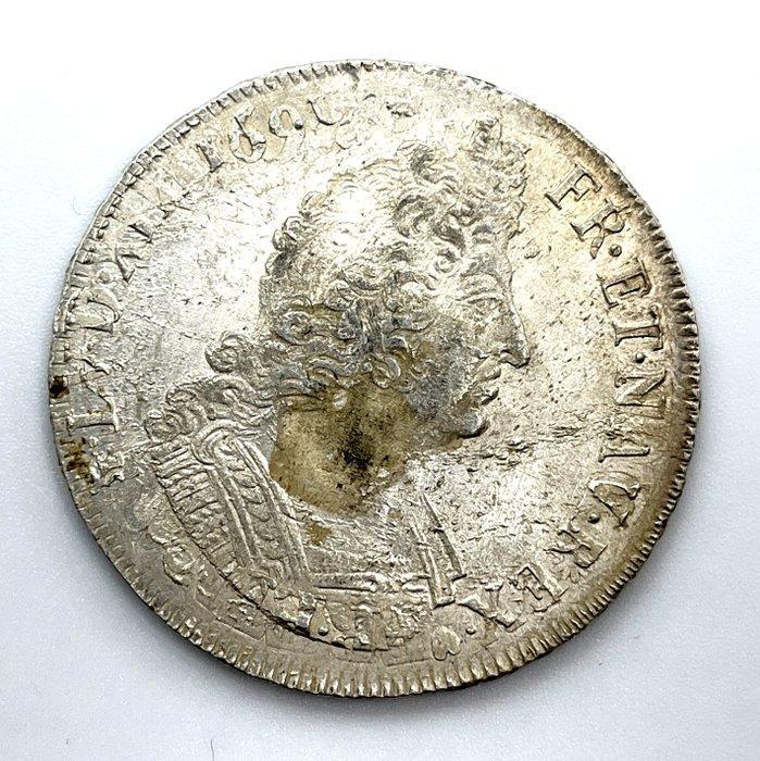 Frankrijk. Louis XIV (1643-1715). Écu aux palmes 1694,, Postzegels en Munten, Munten | Europa | Euromunten