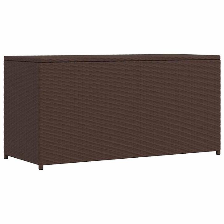 vidaXL Tuinbox 120x50x60 cm poly rattan bruin, Tuin en Terras, Overige Tuin en Terras, Nieuw, Verzenden