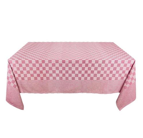 Tafelkleden Rood en Wit Geblokt 140x240cm 100% Katoen - Treb, Huis en Inrichting, Tafelkleden, Nieuw, Verzenden