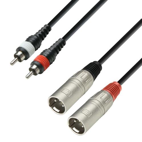 Adam Hall 3 Star TMC 0600 verloopkabel 2x XLR male naar 2x, Muziek en Instrumenten, Kabels en Stekkers, Nieuw, Ophalen of Verzenden