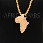 Houten kralen ketting / halsketting / hanger - Afrikaans con, Sieraden, Tassen en Uiterlijk, Kettingen, Ophalen of Verzenden, Nieuw