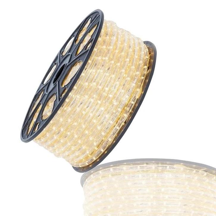 Tronix LED lichtslang 44 meter 13mm 3000K Kerstverlichting, Tuin en Terras, Buitenverlichting, Waterbestendig, Led, Netvoeding