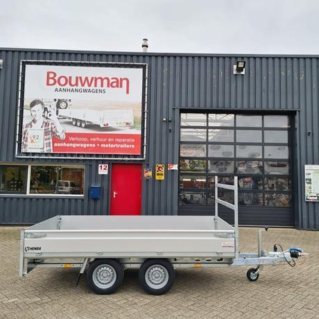 Henra 301x155cm 2700kg plateauwagen, Auto diversen, Aanhangers en Bagagewagens, Ophalen of Verzenden