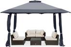 Partytent - Opvouwbaar -4x4m - Paviljoen - Easy up - Grijs -, Tuin en Terras, Partytenten, Verzenden, Zo goed als nieuw