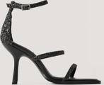 NA-KD Glitter High Heel Vrouwen Sandalen - 37 - Black, Kleding | Dames, Schoenen, Verzenden, Nieuw