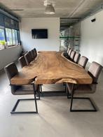 Eettafel Suar Boomstam U-poot Maat 280 cm, Huis en Inrichting, Tafels | Eettafels, Ophalen of Verzenden, Nieuw