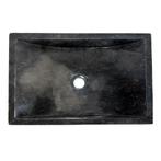 Wasbak | Wastafel | Marmer | 45x30x12 | Natuursteen | Zwart, Verzenden, Nieuw, Steen, Wastafel