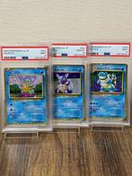 Pokémon - 3 Graded card - Blastoise, Squirtle, Wartortle, Nieuw