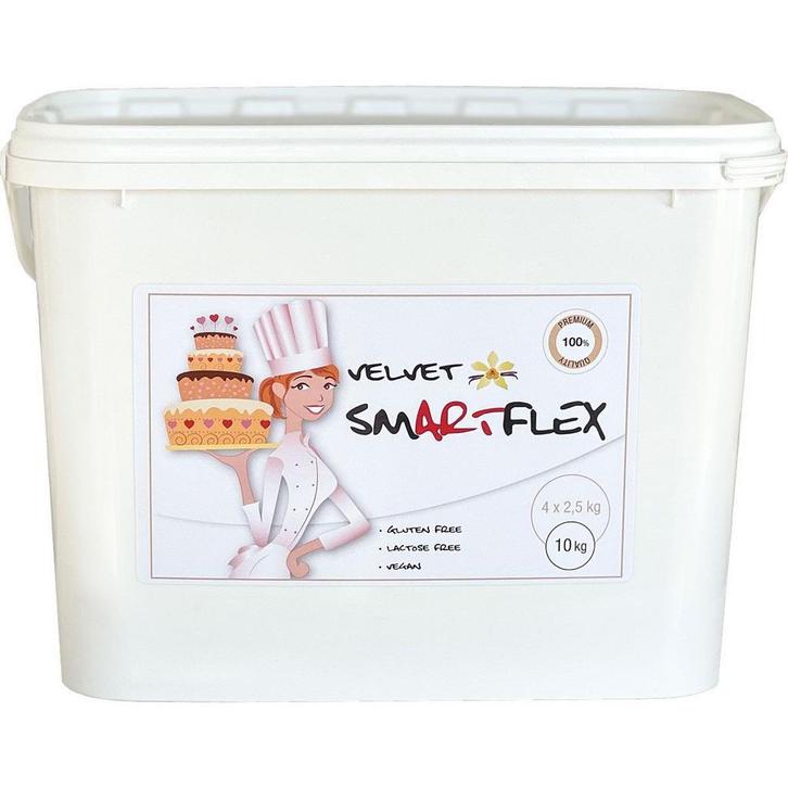 SmartFlex Fondant Wit Velvet Vanille 10kg, Hobby en Vrije tijd, Taarten en Cupcakes maken, Nieuw, Verzenden