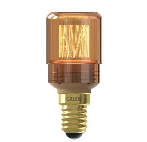 Calex LED Glasfiber E14 2.3W 65lm 1800K Goud Dimbaar T30x..., Huis en Inrichting, Lampen | Overige, Nieuw, Ophalen of Verzenden