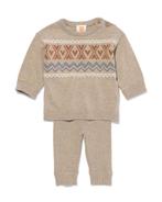 HEMA Newborn kledingset trui en legging zand, Kinderen en Baby's, Verzenden, Nieuw