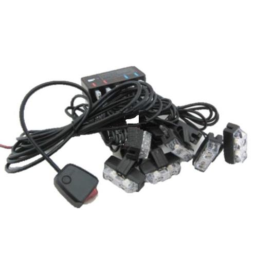 WIT bumper flitsers 8 X 2 LED zwaailicht 12V, Auto diversen, Tuning en Styling, Ophalen of Verzenden