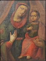 Italiaanse school (XIX) - Madonna con Bambino, Antiek en Kunst, Kunst | Schilderijen | Klassiek