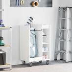 vidaXL Golfkast met wiel Effen Wit 65 x 45 x 98 cm, Verzenden, Nieuw