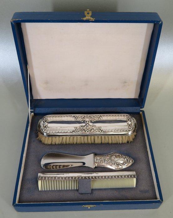 Kam (3) - .925 zilver - Borstel kam & schoenlepel, Antiek en Kunst, Antiek | Goud en Zilver