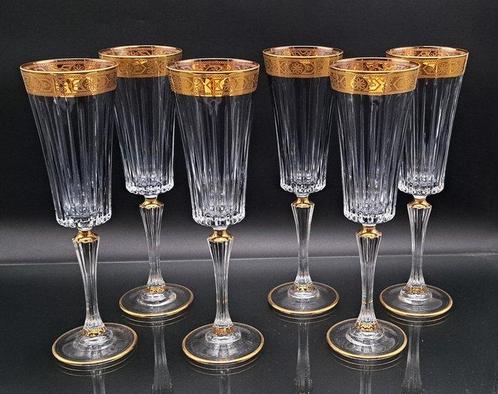 Artemisia - Champagne fluitje (6) - Kristal, Antiek en Kunst, Antiek | Meubels | Tafels