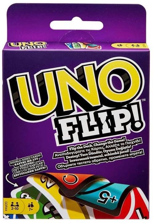 UNO - Flip | Mattel - Kaartspellen, Hobby en Vrije tijd, Gezelschapsspellen | Kaartspellen, Nieuw, Verzenden