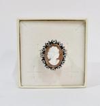 Ring - 18 karaat Geel goud, Zilver - Diamant - Vintage, Nieuw