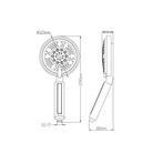 Charon Verstelbare Handdouche 10 Cm Chroom, Ophalen of Verzenden, Nieuw