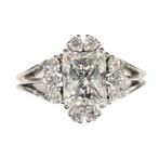 Ring Platina - 3.20ct. tw. Diamant (Natuurlijk) - Vintage, Nieuw