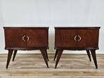 Nachtkastje (2) - Comodini uit de jaren 50 in mahoniehout, Antiek en Kunst, Kunst | Designobjecten
