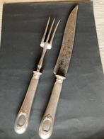 Bestekset (2) - Zilver - bestek mes en vork, Antiek en Kunst