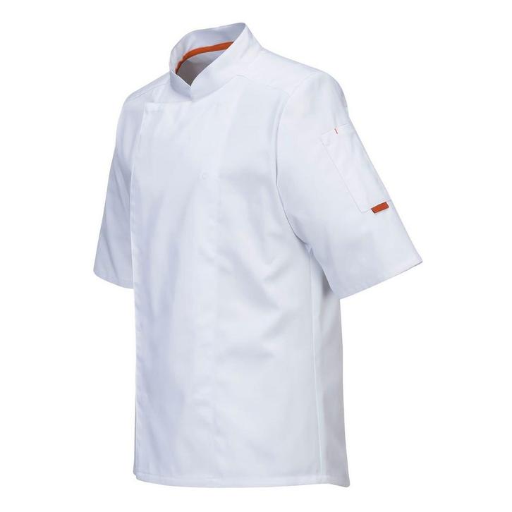 GGM Gastro | (5 stuks) Korte mouwen MeshAir Pro koksmantel -, Huis en Inrichting, Keuken | Bestek, Nieuw, Verzenden