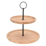 Etagere Bamboe 2-Laags (Complete Standaarden)