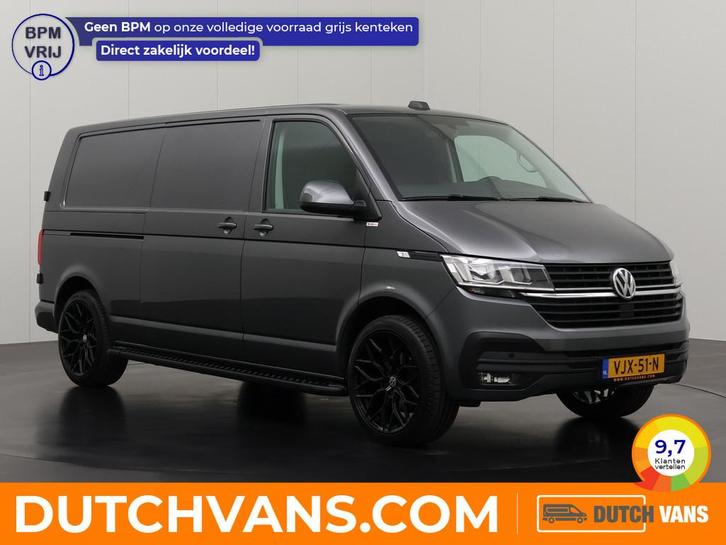 Volkswagen Transporter L2 H1 2021 €304 per maand, Auto's, Bestelauto's, Dealer onderhouden, Te koop, Zwart, Automaat, Financial lease