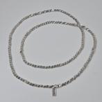 Zilverkleurige dames ketting met kleine schakels, Verzenden, Nieuw, Zilver, Overige materialen