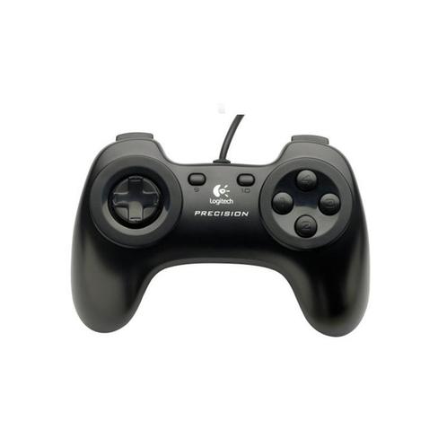 Logitech G Precision Gamepad - Zwart (PS3 + PC) PS3, Spelcomputers en Games, Spelcomputers | Sony PlayStation 3, Zo goed als nieuw