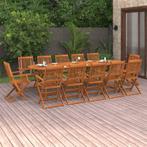 vidaXL 13-delige Tuinset 280x90x75 cm massief acaciahout, Tuin en Terras, Tuinsets en Loungesets, 2 zitplaatsen, Nieuw, Tuinset