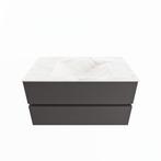 MONDIAZ VICA-DLUX 90cm badmeubel onderkast Dark grey 2, Ophalen of Verzenden, Nieuw, Bad