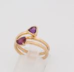 Zonder Minimumprijs - Ring - 18 karaat Geel goud Amethist, Sieraden, Tassen en Uiterlijk, Ringen, Nieuw