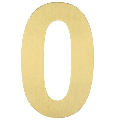 BASICS Huisnummer LBHN100-0 PVD Mat Goud, Huis en Inrichting, Woonaccessoires | Overige, Nieuw, Ophalen of Verzenden