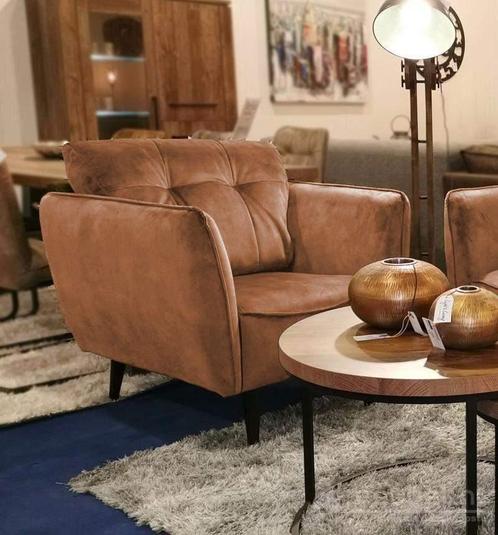 Fauteuil Akker - fauteuils - Cognac, Huis en Inrichting, Stoelen, Bruin, Nieuw, Stof
