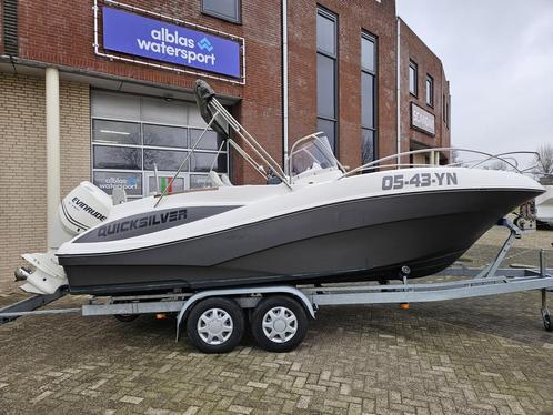 Quicksilver 635 + Evinrude 175pk + Vlemmix trailer, Watersport en Boten, Vis- en Consoleboten, Buitenboordmotor, 70 pk of meer