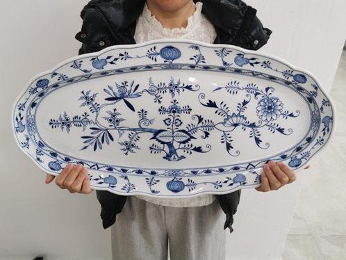 Meissen - Cipolla Blu - Piatto da pesce a dimensione enorme, Antiek en Kunst, Antiek | Glas en Kristal