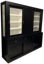 Buffetkast zwart Schagen 240cm dichte middendeur, Ophalen of Verzenden, Nieuw