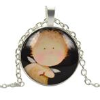 Fako Bijoux® - Ketting - Cabochon - Jongen Engel, Verzenden, Nieuw