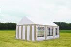 Classic Plus Feesttent PVC 3x6x2 mtr in Wit-Beige, Tuin en Terras, Verzenden, Nieuw
