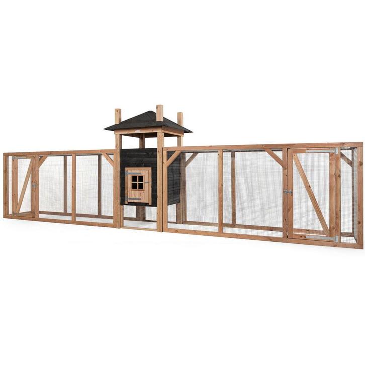 Houten Kippenhok Hooiberg Ties XXL - VOLDUX, Dieren en Toebehoren, Pluimvee | Toebehoren, Verzenden