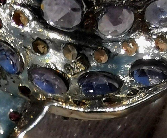 Zonder Minimumprijs - Broche Zilver - Vintage art deco stijl, Sieraden, Tassen en Uiterlijk, Antieke sieraden