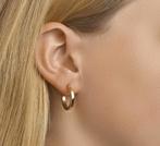Marie Celeste oorringen vierkante buis - 20 mm - Goud, Verzenden, Nieuw