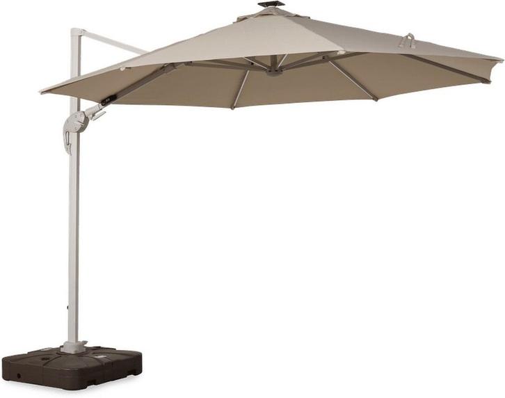 Lanterfant Hangparasol Duuk Ø330 cm - Ecru, Tuin en Terras, Parasols, Ophalen of Verzenden